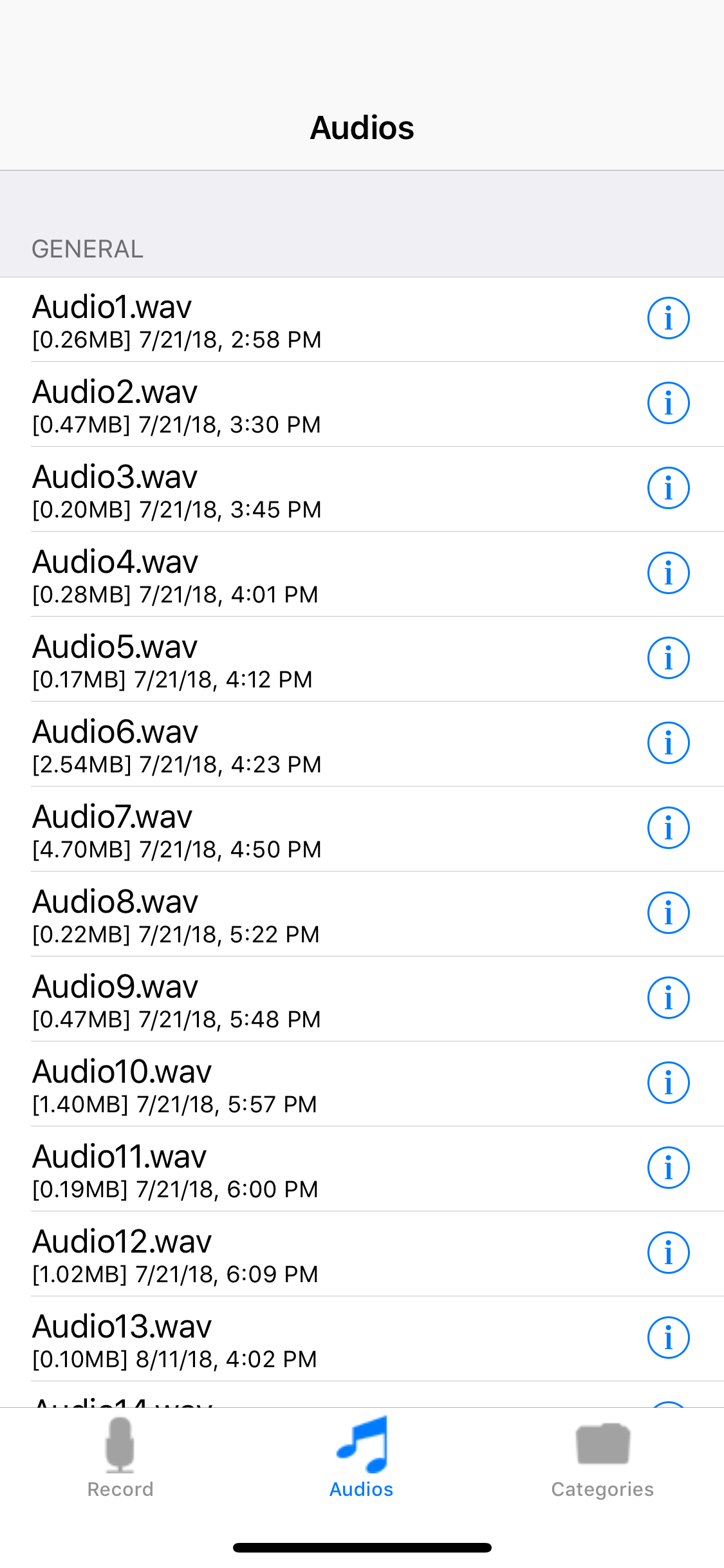 iRecord screenshot 3