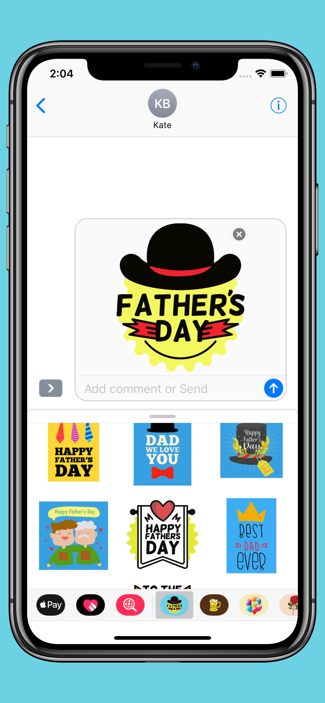 Fathers Day stickers & emoji screenshot 4