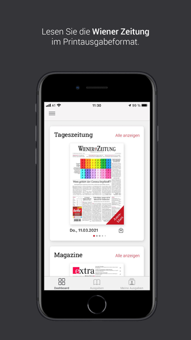 Wiener Zeitung E-Paper Screenshot