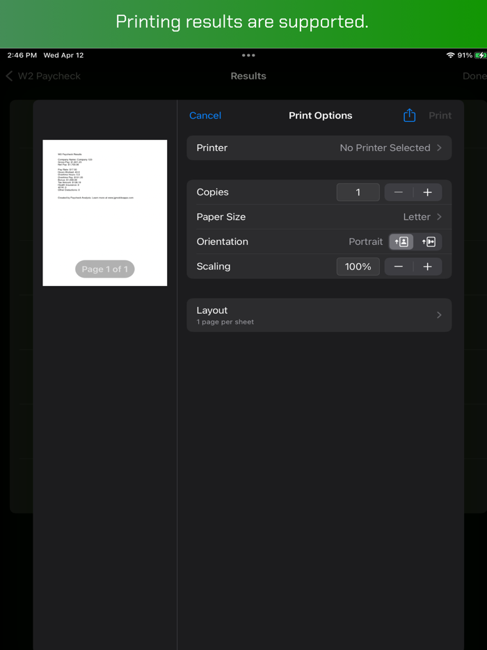 Paycheck Analysis - W2 1099