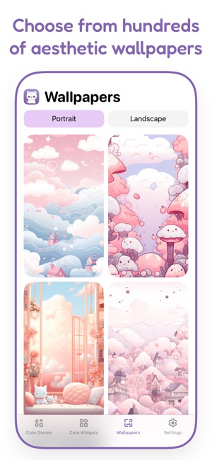 Kawaii Aesthetic iPhone Icon Set With Widgets and Wallpapers 