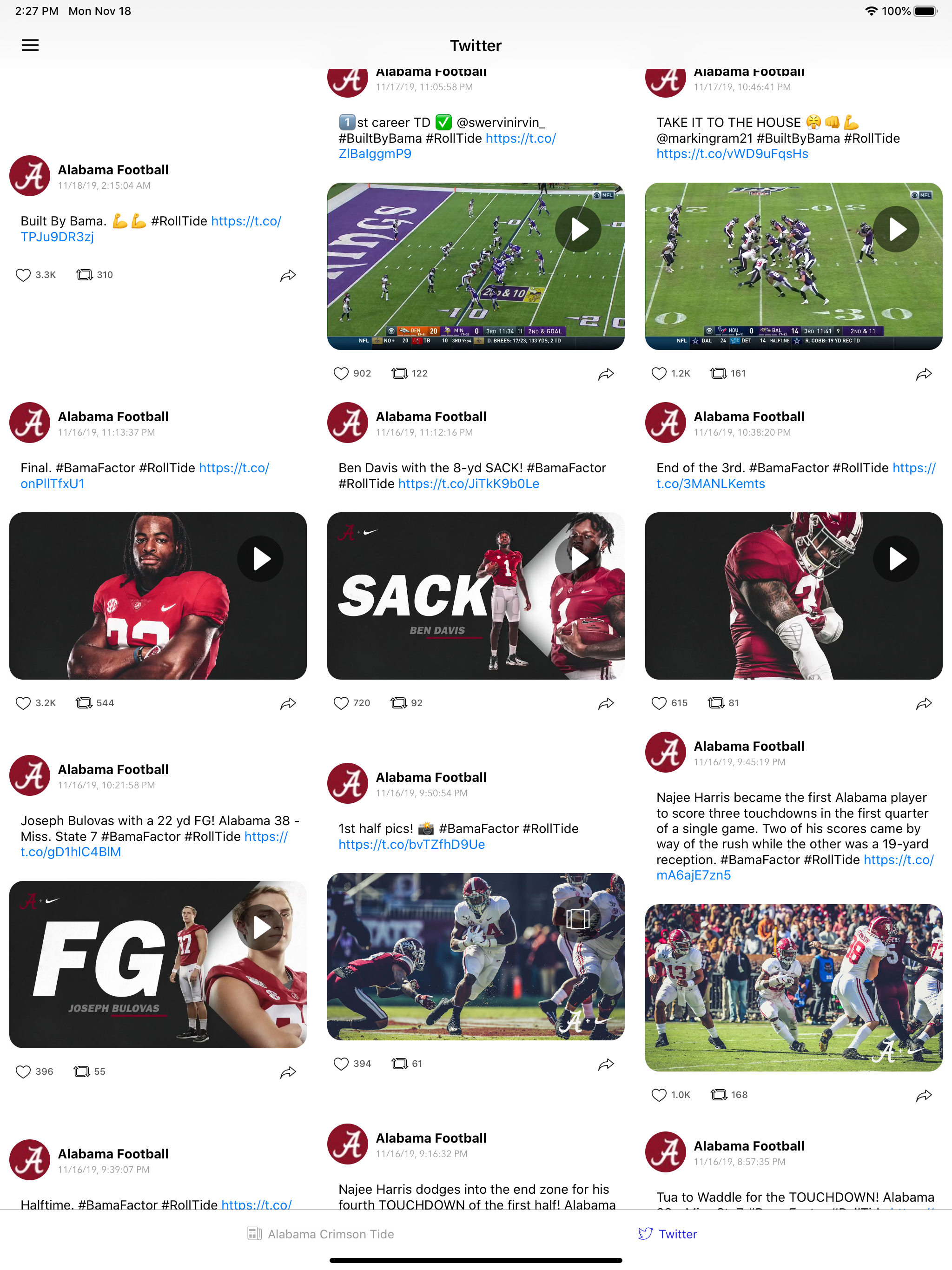 College Football Talk Scores