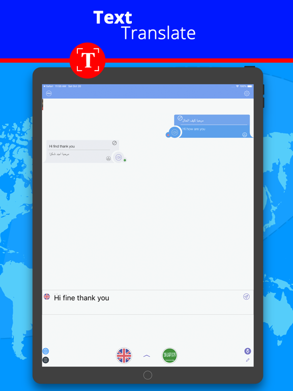 Translate Voice App Translator iPad screenshot 5 - Productivity app