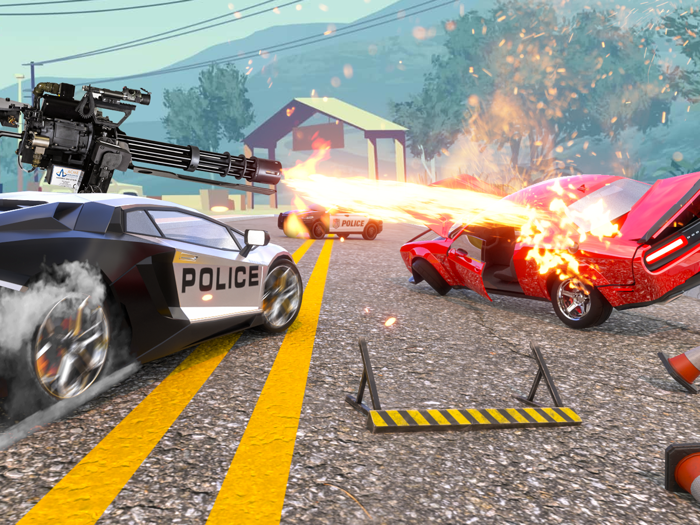 Police Car Chase Driving Games