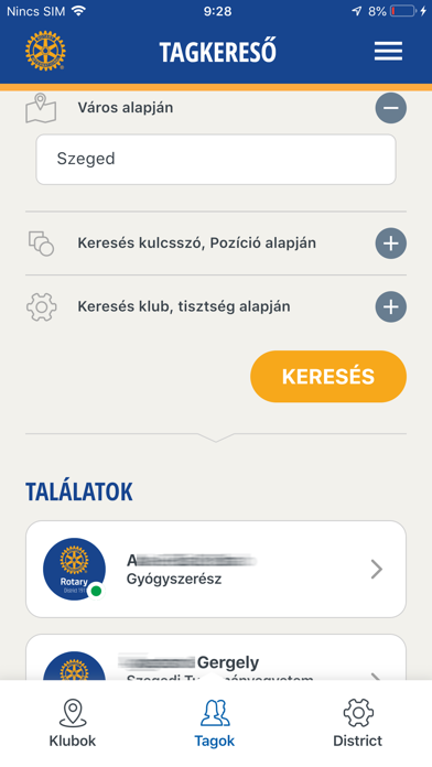 ROTARY Hungary District 1911 Screenshot