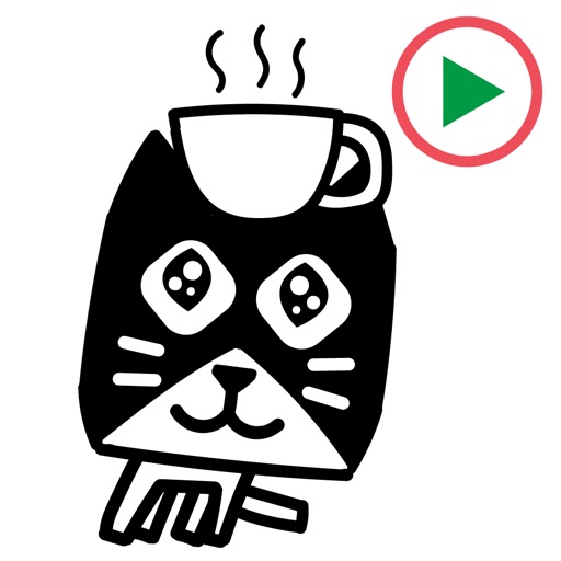 COFFEE CAT 2 Animation Sticker icon