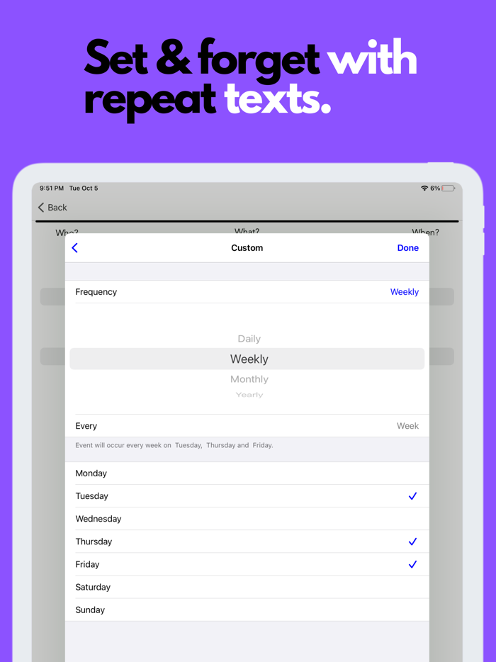 Fext  Schedule Text Message