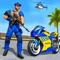 US Police Bike Gangster Chase Crime Shooting Games has endless action in modern motorcycle police chase game to arrest city criminals, bank robbers and Alcatraz jail prisoners in modern police bike gangster chase and car driving games