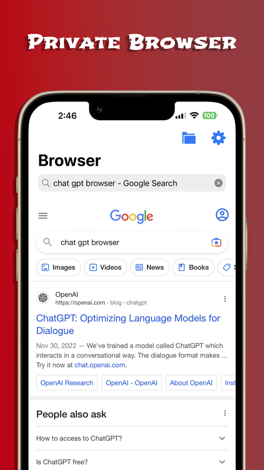 Private Browser, Fast eBrowser - 1.0.2 - (iOS)