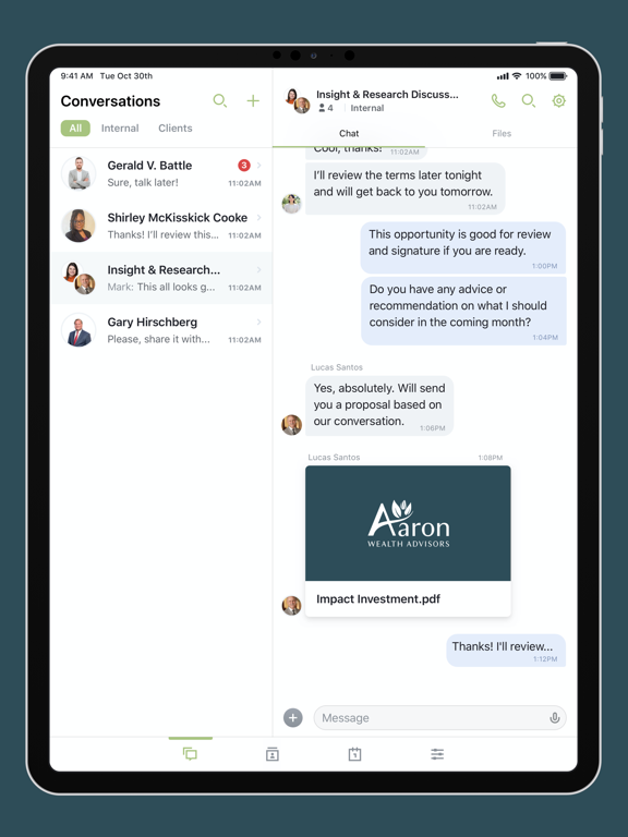 Screenshot #6 pour Aaron Wealth Connect