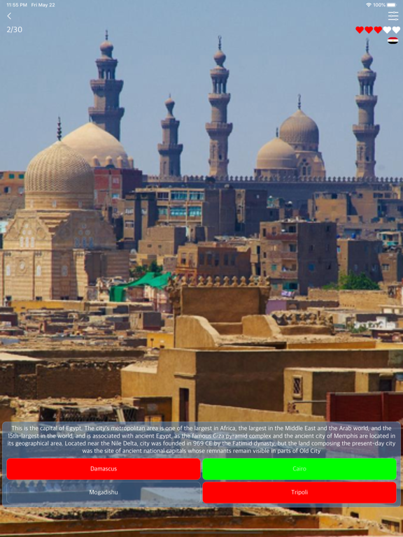 World Capital Cities Quizizz iPad screenshot 7 - Education app