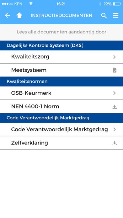 Jansma & Dik registratie Screenshot