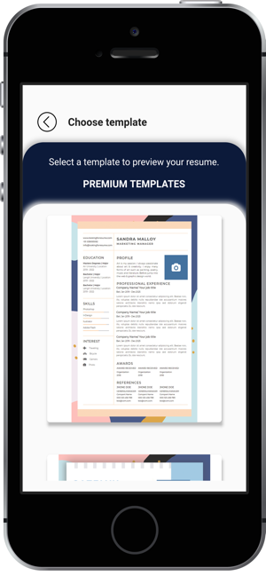 צילום מסך של Premium Resume Builder