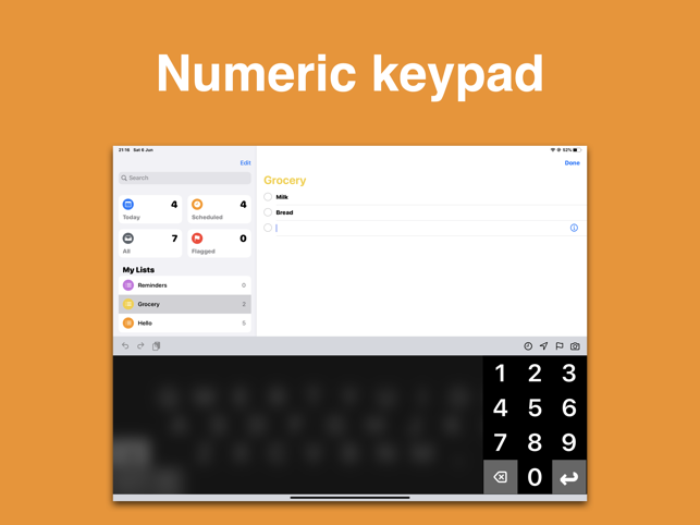 ‎Big Keys Keyboard Screenshot