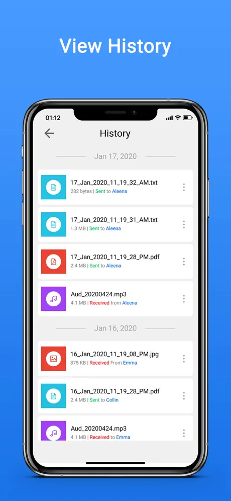 Transfert des Données - Share