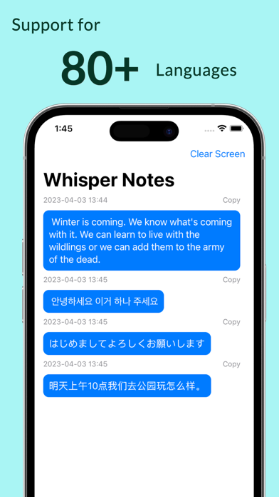 Whisper Notes - Speech To Text Screenshot