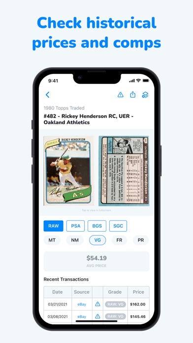 CollX: Sports Card Scanner Screenshot