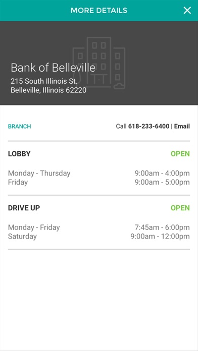 Bank of Belleville Screenshot