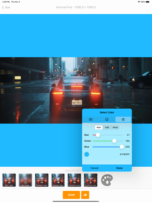 Screenshot #6 pour Square fit photo editor - post