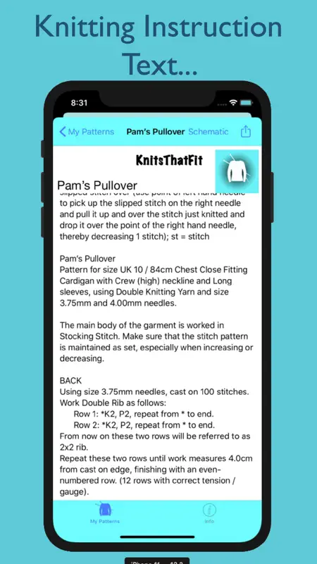 KnitsThatFit Sweaters Premium screenshot 5 of 10