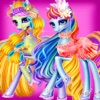 Rainbow Pony Care-Girl Game icon