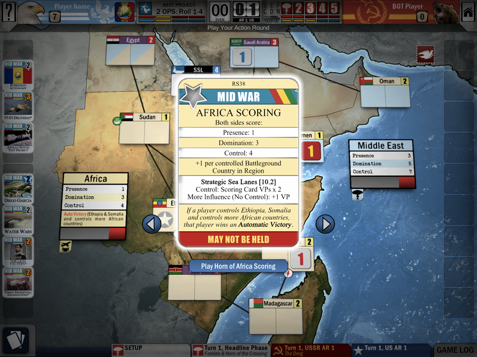 #3. Twilight Struggle: Red Sea (iOS) 由: Playdek, Inc.