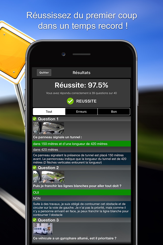 Quiz Code de la Route screenshot 3