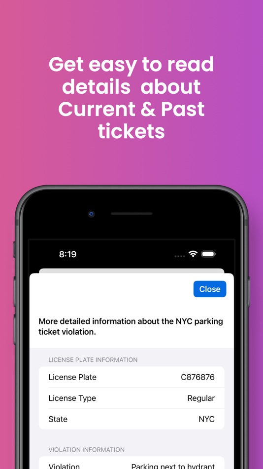 NYC Parking Ticket Search - 4.8 - (iOS)