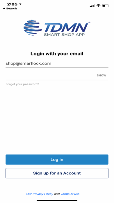 sMart Shop App Screenshot