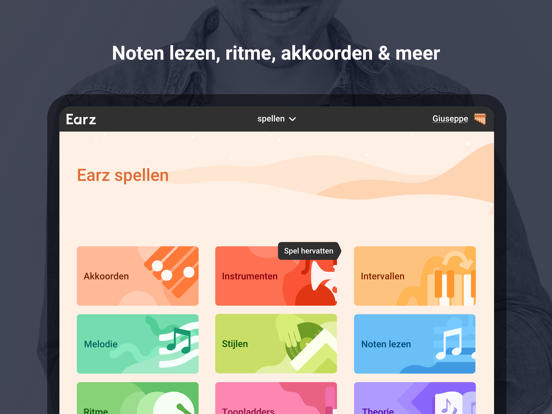 Earz Solo iPad app afbeelding 1