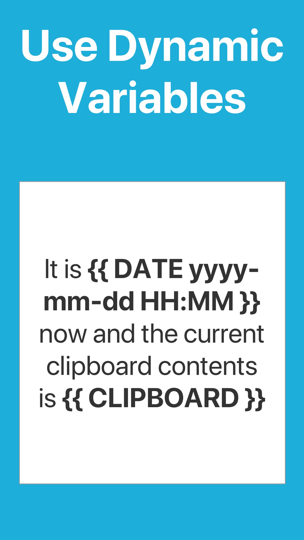 Screenshot do app WordBoard - Phrase Keyboard