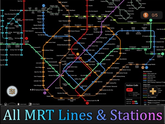 Singapore MRT Map Route(Pro) iPad app afbeelding 3