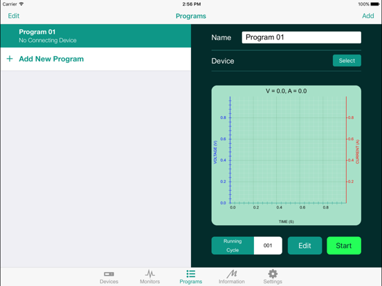 Manson Power Supply Remote App iPad screenshot