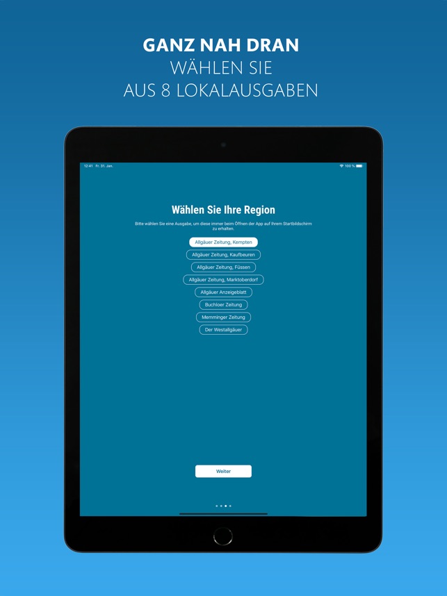 Allgäuer Zeitung e-Paper im App Store