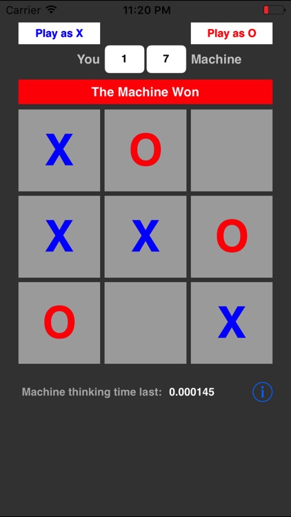 AI x0 (Tic-tac-toe) UNBEATABLE screenshot-3