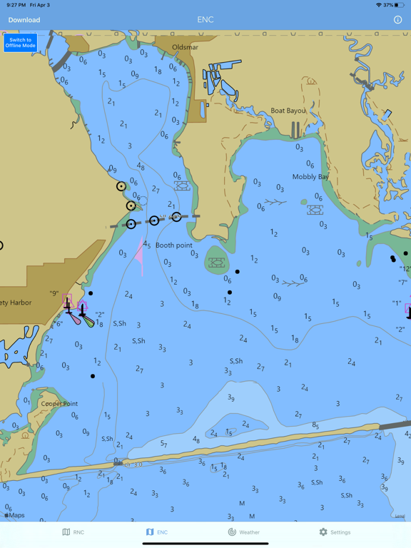 Nautical Charts & Maps iPad screenshot 6 - Navigation app