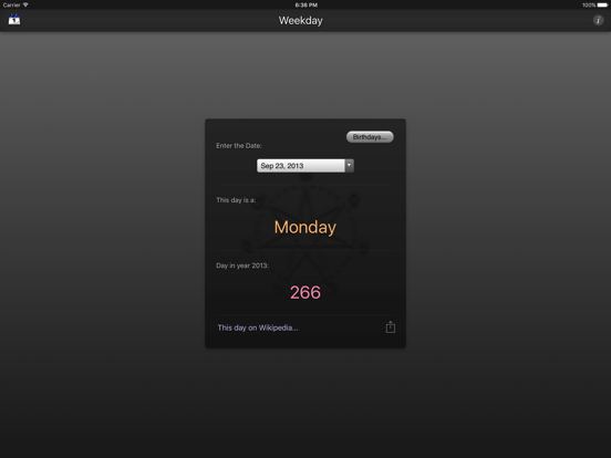 Screenshot #4 pour Weekday