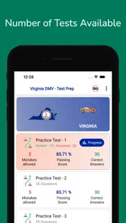 virginia dmv permit practice iphone screenshot 3