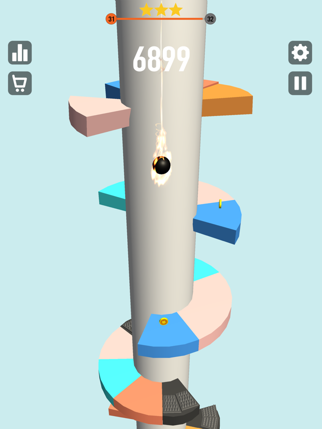 ‎Helix Jumper Spiral Ball Games Screenshot
