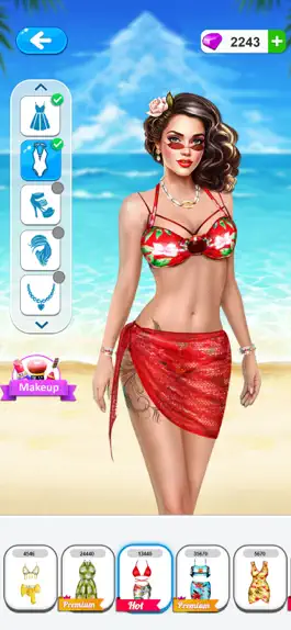 Game screenshot Makeup & Dress Up Beach Game apk