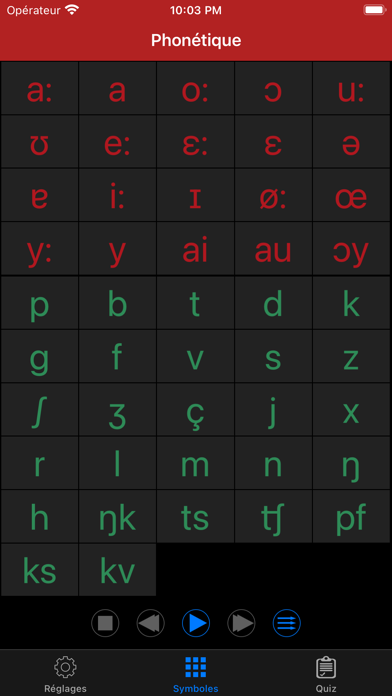 Screenshot #1 pour Prononciation allemande