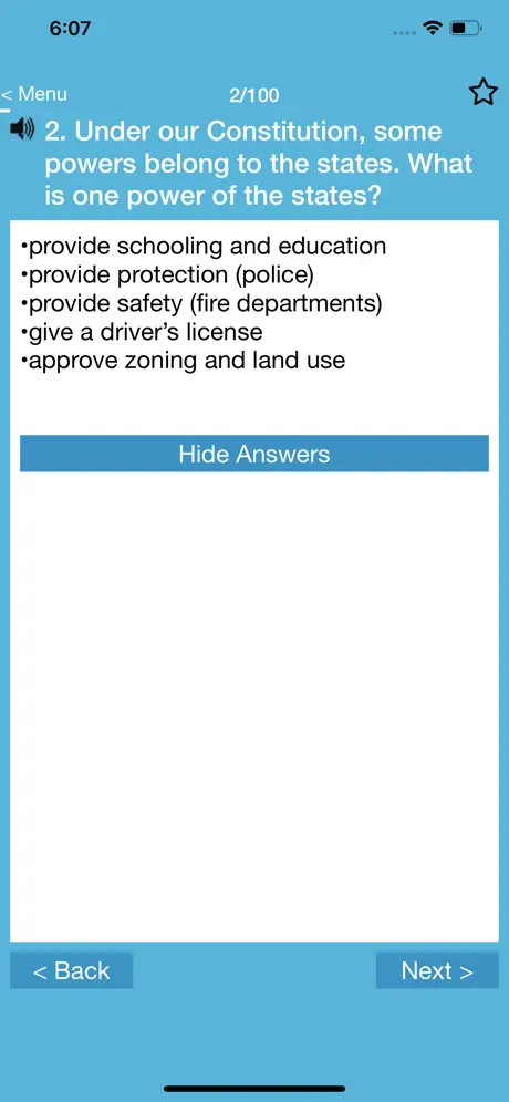 US Citizenship Test 2025