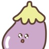 cute eggplant sticker