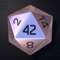 Dice by PCalc, is a physics-based simulation of polyhedral dice for use in tabletop role-playing games with dungeons and/or dragons