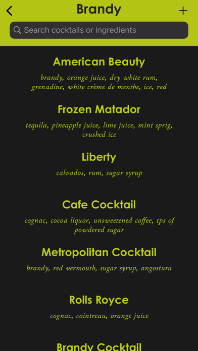 Cocktail Manual: Drink Recipes Screenshot