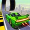 How far can you jump in this mega ramp car jumping game