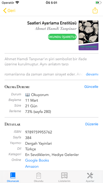 Kitaplarım Screenshot