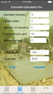 concrete calculator pro iphone screenshot 2
