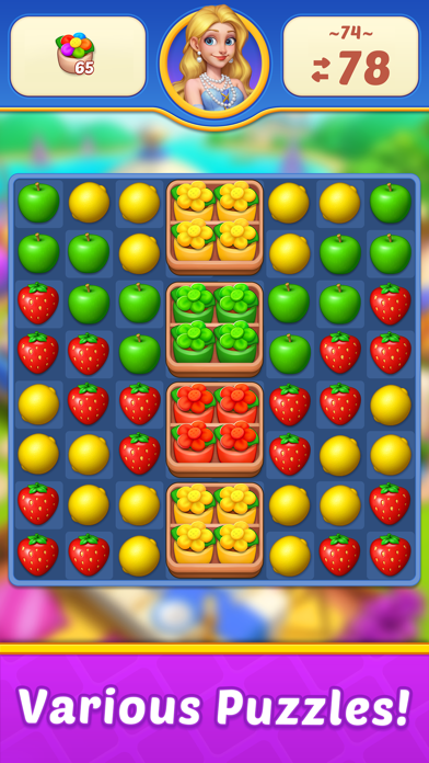 Fruit Diary 2: Match 3 Offline Screenshot