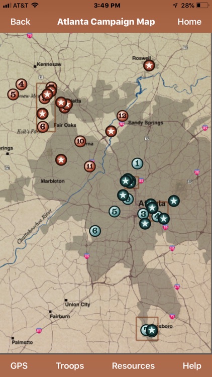 Atlanta Campaign Battle App screenshot-3